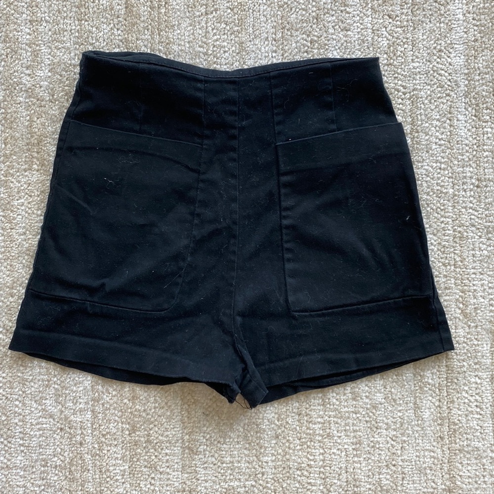 LUSH size small high rise black shorts